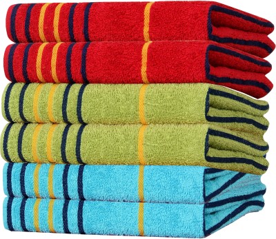 AkiN Cotton 550 GSM Hand Towel Set(Pack of 6)