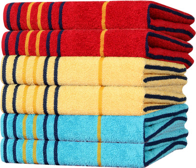 AkiN Cotton 550 GSM Hand Towel Set(Pack of 6)
