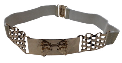 

FILMAX® ORIGINALS Women Casual, Formal, Party Gold Nylon Belt, Golden