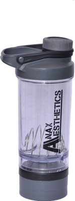 

Anax Aesthetics Space Grey Glazor Shaker 500ml 500 ml Shaker(Pack of 1, Grey, Black), Black;grey