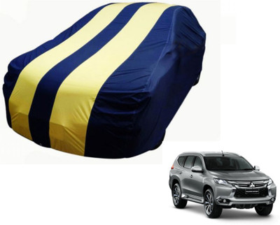 MOCKHE Car Cover For Mitsubishi Pajero Sport (Without Mirror Pockets)(Blue, Yellow)