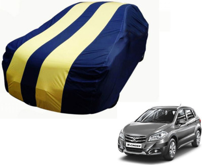 Flipkart SmartBuy Car Cover For Maruti Suzuki S-Cross (Without Mirror Pockets)(Blue, Yellow)