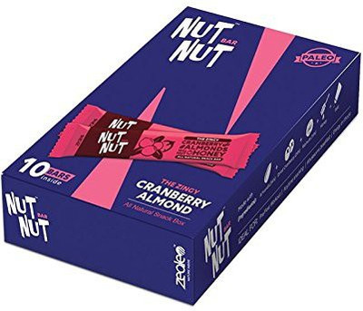 

NutNut Cranberry Almond All natural snack bar(300 g, Box, Pack of 10)