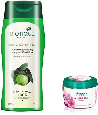 

Himalaya Anti Hair Fall Cream, Bio Green Apple Shampoo & Conditioner(Set of 2)