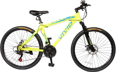 

Vivid Smart Boy 26*2.10 Disc Brakes & Suspention Diamon Cut Rims Bike For Adults Yellow 26 T Mountain/Hardtail Cycle(21 Gear, Multicolor)