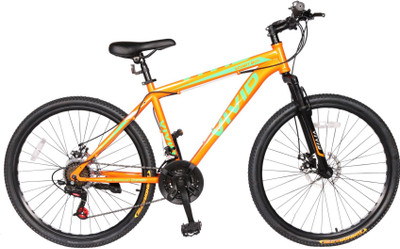 

Vivid Smart Boy 26*2.10 Disc Brakes & Suspention Diamon Cut Rims Bike For Adults Orange 26 T Mountain/Hardtail Cycle(21 Gear, Multicolor)
