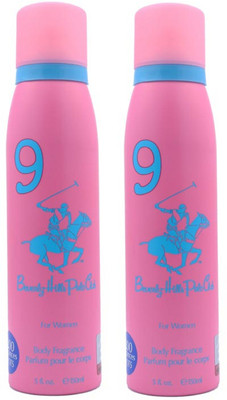 

Beverly Hills Polo Club Sport No 9 Perfume Body Spray Combo pack of 2 (150ml each) Perfume Body Spray - For Women(150 ml, Pack of 2)