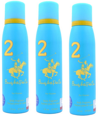

Beverly Hills Polo Club Sport No 2 Perfume Body Spray Combo Pack of 3 (150ml each) Perfume Body Spray - For Women(150 ml, Pack of 3)