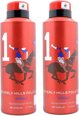 

Beverly Hills Polo Club Sport No 1 Deodorant Combo pack of 2 (175ml each) Deodorant Spray - For Men(175 ml, Pack of 2)