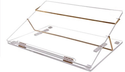 

Readat 2 Compartments Acrylic Pure acrylic table top elevator writing desk(Transparent)