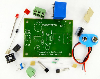 

SunRobotics Automatic Temperature Control DIY Kit Temperature Sensor and Controller Electronic Hobby Kit