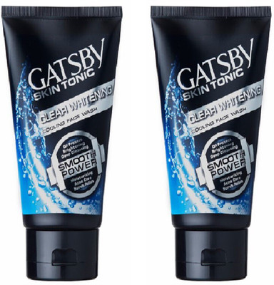 

Gatsby Clear Whitening Cooling, Pack of 2 Face Wash(200 g)