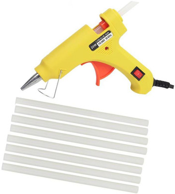 

Glun Yellow Super mini 20W On Off Switch And Indicator With 9 Hot Melt Glue Sticks Standard Temperature Corded Glue Gun(7 mm)
