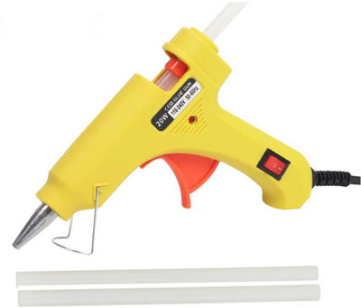 

Glun Yellow Super mini 20W On Off Switch And Indicator With 2 Hot Melt Glue Sticks Standard Temperature Corded Glue Gun(7 mm)