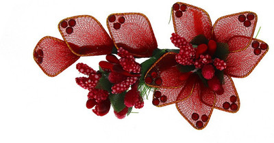 

Anuradha Art Jewellery French Roll Braid Extension(Red)