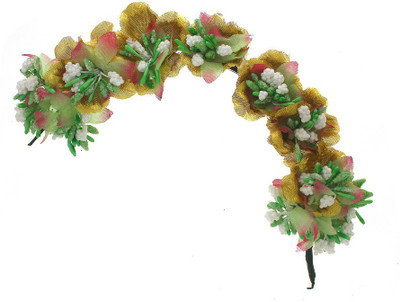 Anuradha Art Jewellery French Roll Braid Extension(Green)