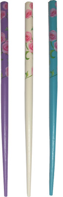 

SK Craft Designer Handcrafted Wooden Hair Stick-Set of 3, Juda Stick, Juda Pin, Hair Pin for girls, Hair Clip, Bun Stick Bun Stick(Multicolor)