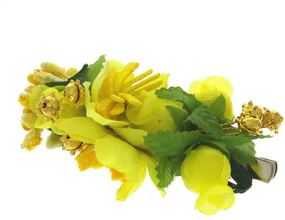 

Anuradha Art Jewellery French Roll Braid Extension(Yellow)