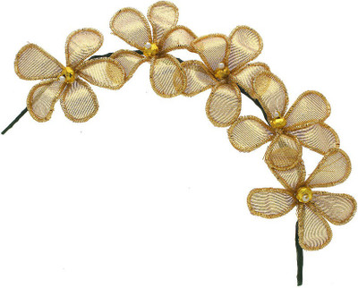 

Anuradha Art Jewellery French Roll Braid Extension(Gold)