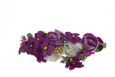 

Anuradha Art Jewellery French Roll Braid Extension(Purple)