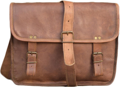

Handcrafted Exports Messenger Bag(Tan)