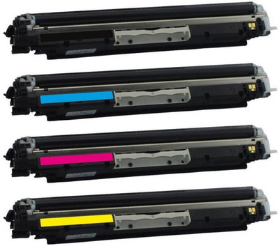 SMART PRINT SOLUTIONS Color Toner (Black, Cyan, Magenta, Yellow) Black + Tri Color Combo Pack Ink Toner