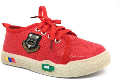 

TeeniTiny Boys Lace Sneakers(Red