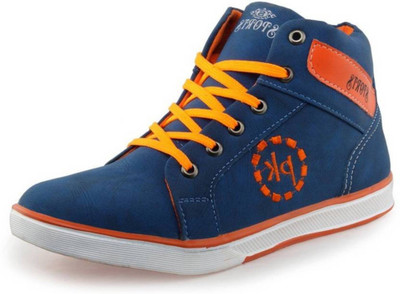 

U2Shoes Boys Lace Sneakers(Blue, Pk.blue