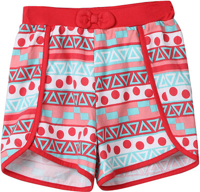 

Beebay Short For Girls Casual Printed Cotton(Multicolor, Pack of 1, Multi-col