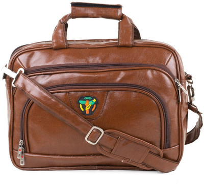 

tt bag 17 inch Laptop Messenger Bag(Brown)