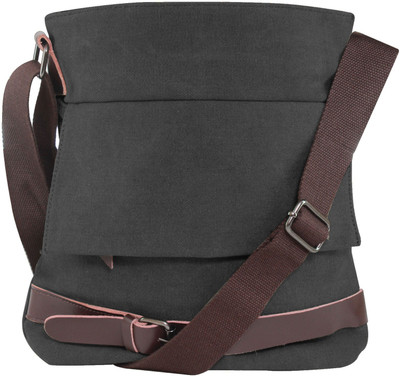 

DMG 11 inch Expandable Laptop Messenger Bag(Black)