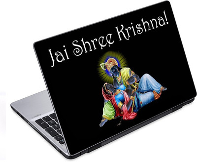 ezyPRNT Jai Shree Krishna (14 to 14.9 inch) Vinyl Laptop Decal 14
