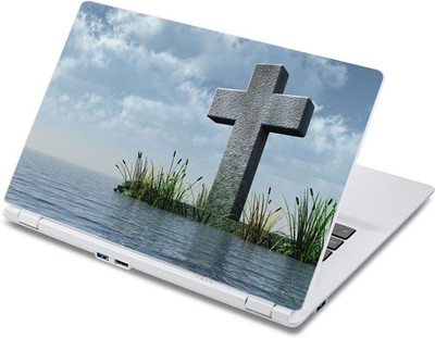 

ezyPRNT Concrete crucifix (13 to 13.9 inch) Vinyl Laptop Decal 13