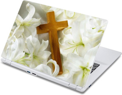 

ezyPRNT Crucifix on Jasmine (13 to 13.9 inch) Vinyl Laptop Decal 13