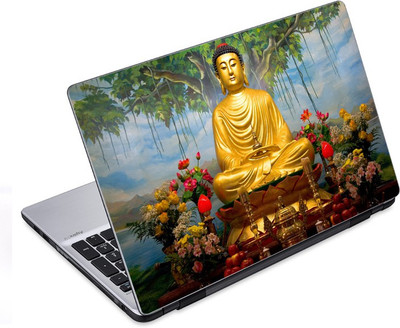 

ezyPRNT Golden Budha Statue (14 to 14.9 inch) Vinyl Laptop Decal 14