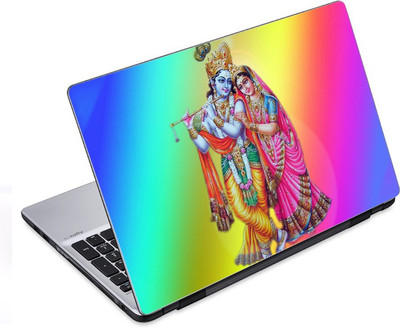 

ezyPRNT Colorful Radha Krishna (14 to 14.9 inch) Vinyl Laptop Decal 14