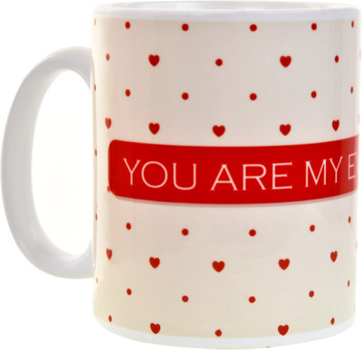

Halowishes Printed You are My Everything Coffee Ceramic Mug(325 ml), Multicolor