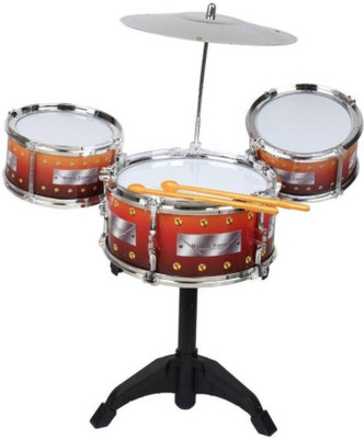 

Z A Enterprises Jazz Drum Set with Seat and Sticks for kids(Multicolor)