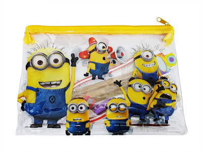 

Confidence Pencil box Cartoon Art Plastic Pencil Box(Set of 5, Multicolor)