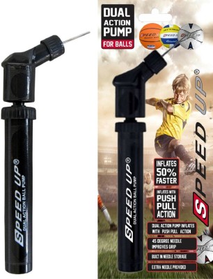 

Speed Up Dual Action Pump For Balls with Built-in Needle Storage Ball Pump(Black)