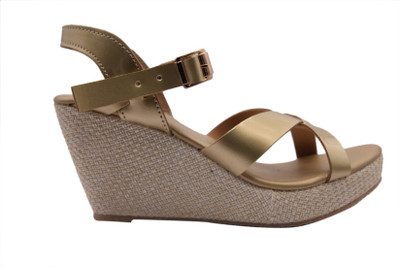 

LUSH Women Gold Wedges
