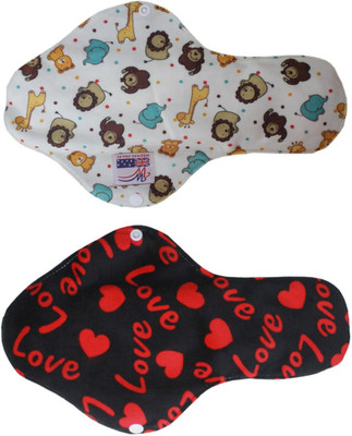 

WeeWee Cloth Organic Bamboo Inner Washable Reusable Feminine Hygiene Menstrual Pads Sanitary Pads Lady Cloth Pad Panty Liner Sanitary Pad Sanitary Pad(Pack of 2)