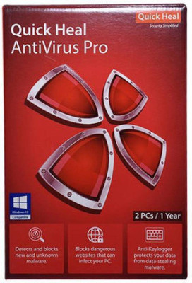 Quick Heal Anti-virus 2.0 User 1 Year(Voucher)