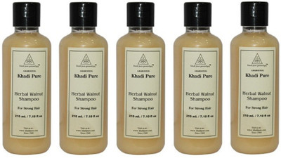 

KHADI PURE GRAMODYOG WALNUT SHAMPOO-PACK OF 5(1050 ml)