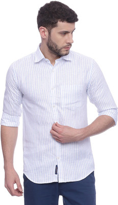 Linen club white shirt sale