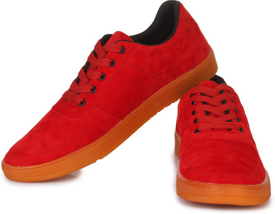 

D-SNEAKERZ Canvas Sneakers For Men(Red