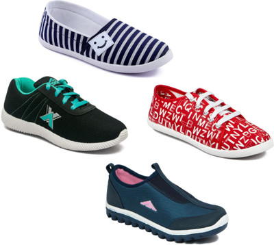 

Asian Women Casual & Running Shoes Combo Pack of 4 Walking Shoes For Women(Multicolor