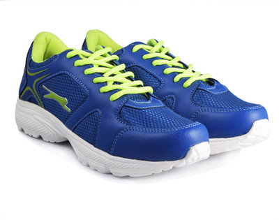 

Slazenger DUECE Running Shoes For Men(Multicolor, White/blue/lime