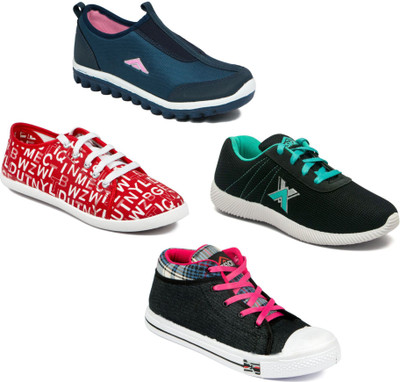 

Asian Women Casual & Running Shoes Combo Pack of 4 Casuals For Women(Multicolor