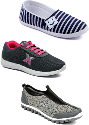 

Asian Women Casual & Running Shoes Combo Pack of 3 Casuals For Women(Multicolor